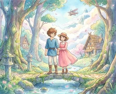 Studio Ghibli art style preview